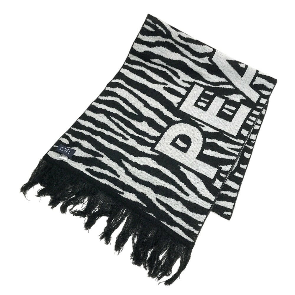 PEARLY GATES パーリーゲイツ マフラー ブラック系 FR 【中古】ゴルフウェア