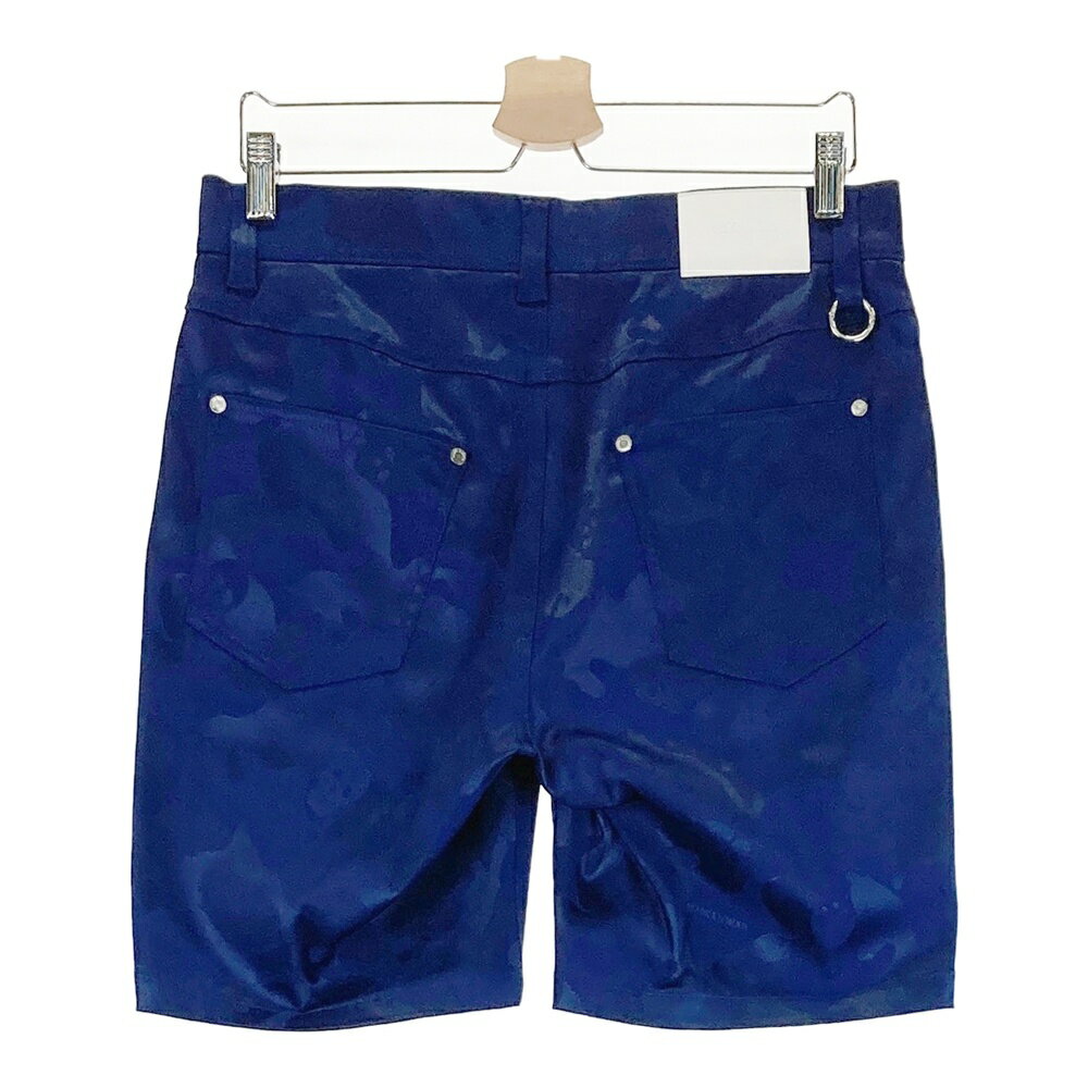 MARK&LONA マークアンドロナ 2025年モデル ハーフパンツ 総柄 ネイビー系 46 【中古】ゴルフウェア メンズ