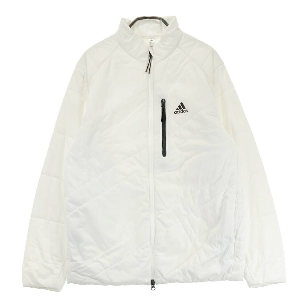 ADIDAS GOLF アディダスゴルフ HG8291 中綿 ジップジャケット ホワイト系 L 【中古】ゴルフウェア メンズ