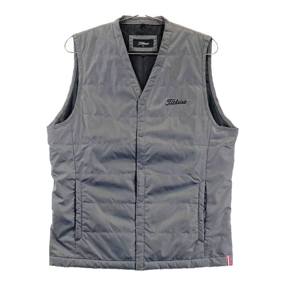 TITLEIST タイトリスト 中綿ベスト グレー系 M 【中古】ゴルフウェア メンズ