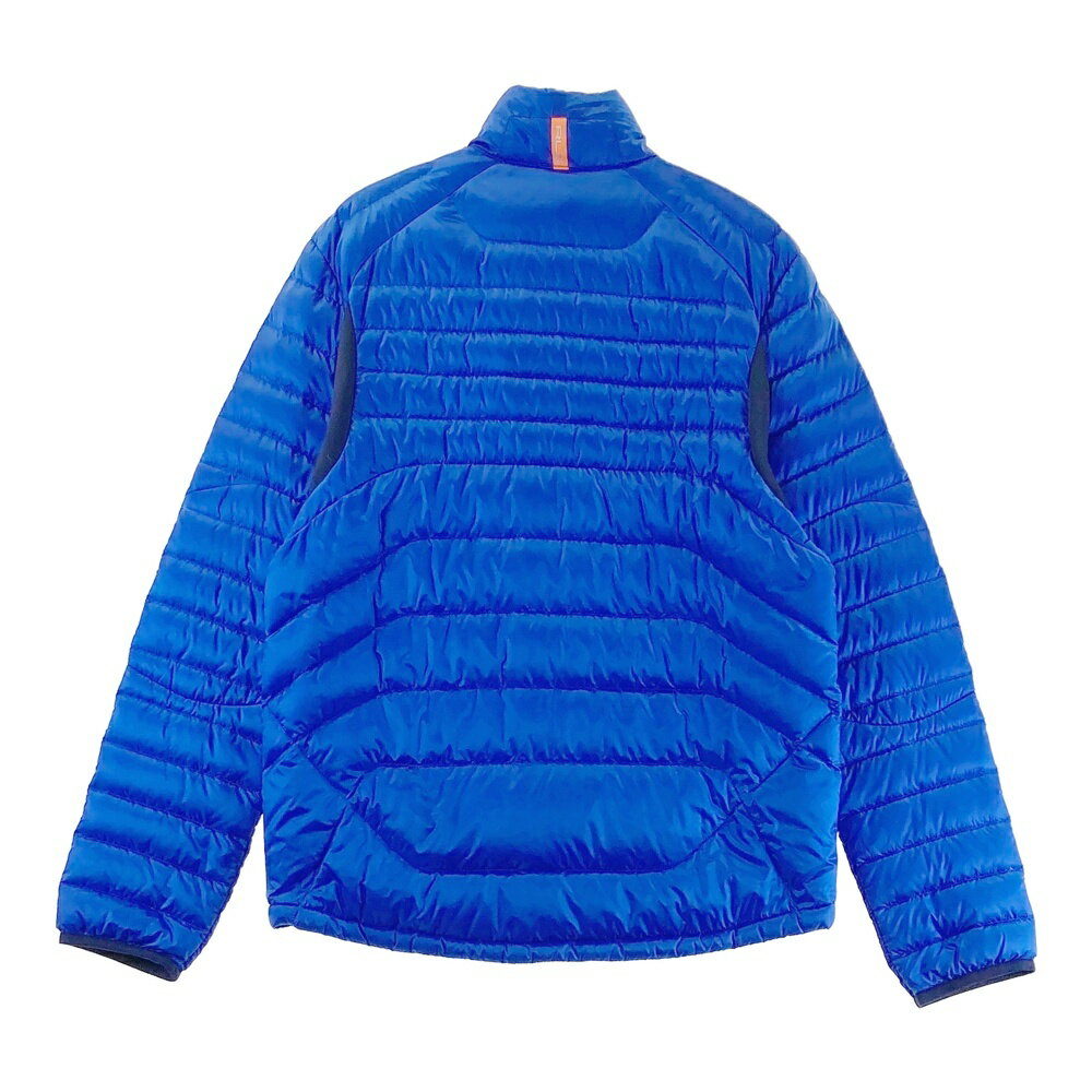 RLX ラルフローレン 異素材切替 長袖ダウンジャケット ブルー系 S 【中古】ゴルフウェア メンズ