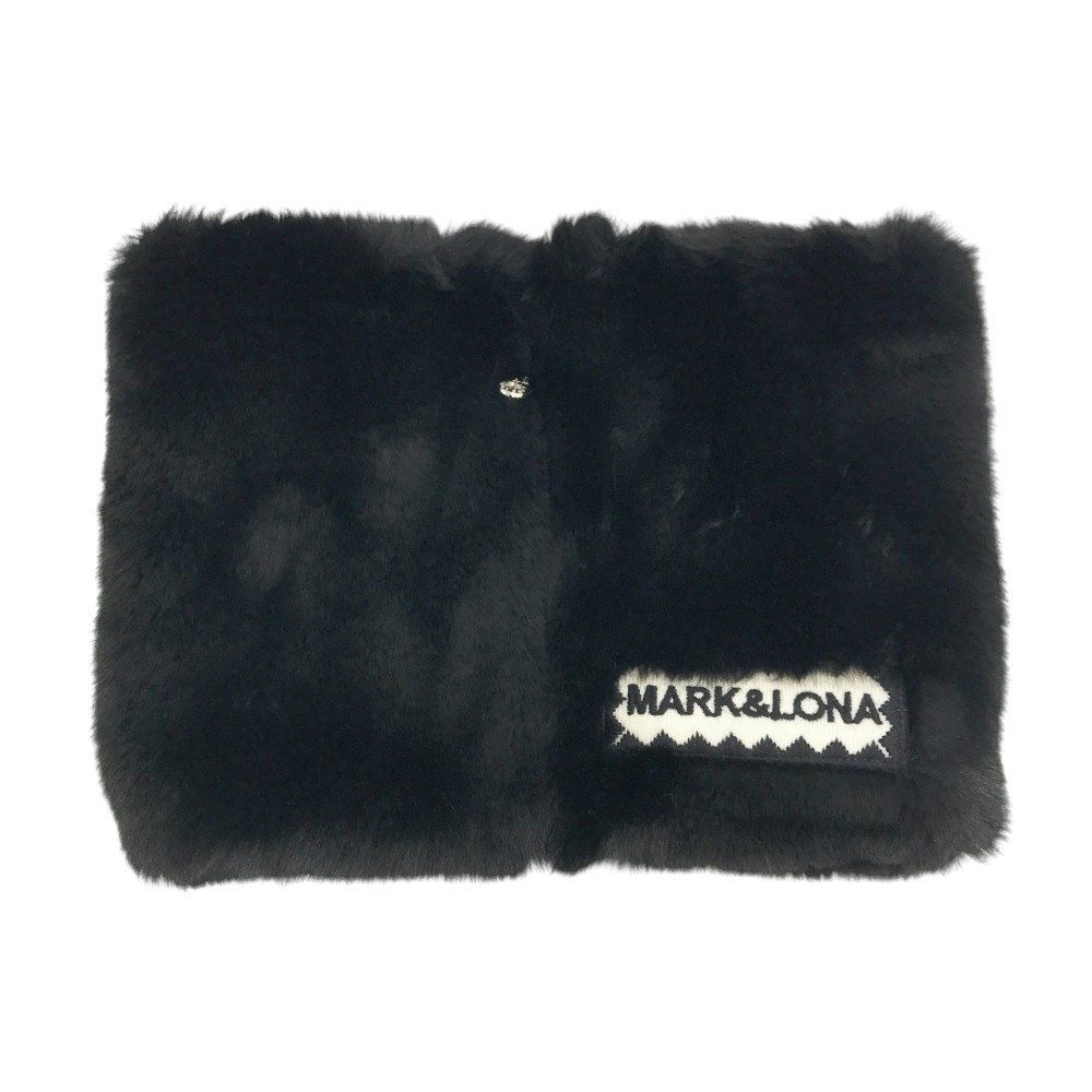 MARK&LONA マークアンドロナ ボア ネックウォーマー ブラック系 FREE 【中古】ゴルフウェア