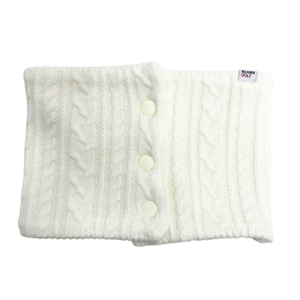 BEAMS GOLF ビームスゴルフ リバーシブルネックウォーマー ホワイト系 【中古】ゴルフウェア