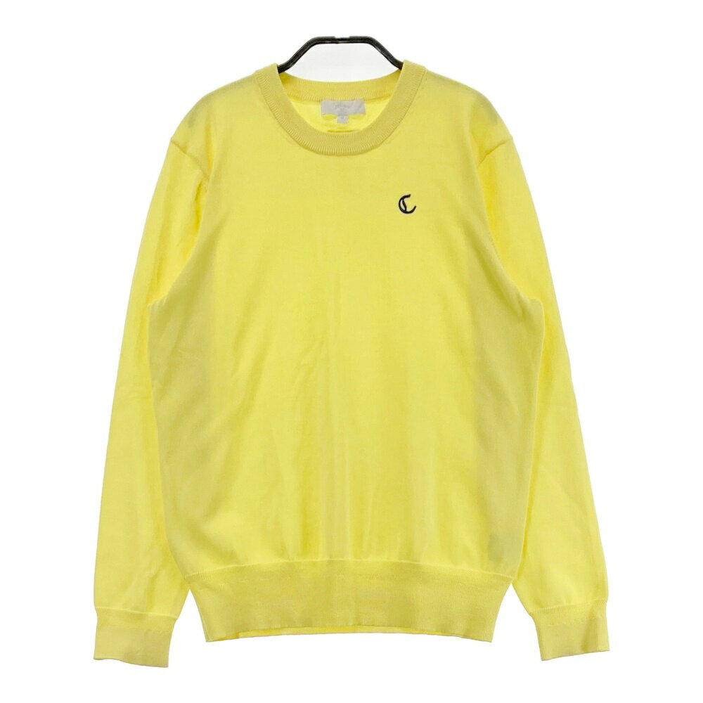 CALLAWAY キャロウェイ コットン混 ニットセーター イエロー系 M 【中古】ゴルフウェア メンズ