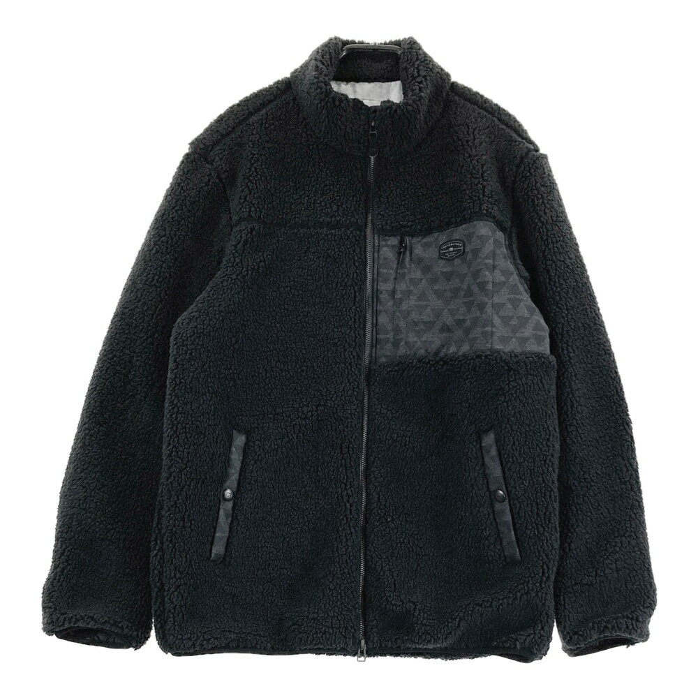 TRAVIS MATHEW トラビスマシュー 裏地付 ボアジャケット ブラック系 L 【中古】ゴルフウェア メンズ