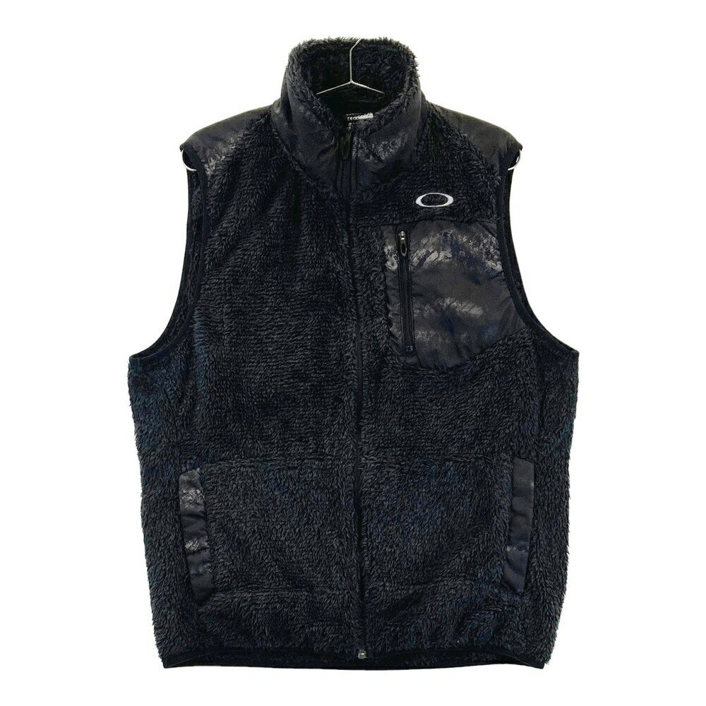 OAKLEY オークリー 461606JP ボア ジップベスト ブラック系 XL 【中古】ゴルフウェア メンズ