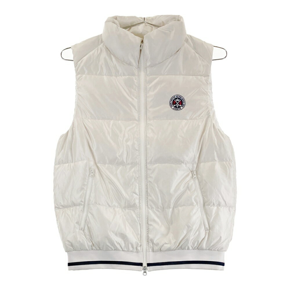 PEARLY GATES パーリーゲイツ ダウン ジップベスト ベージュ系 6 【中古】ゴルフウェア メンズ