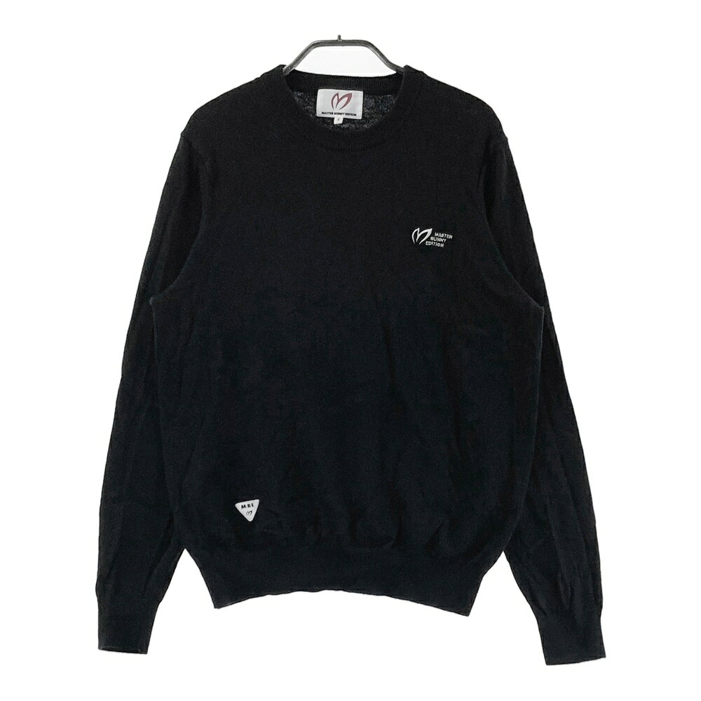 MASTER BUNNY EDITION マスターバニーエディション カシミヤ混 ニットセーター 刺繍 ブラック系 4 【中..
