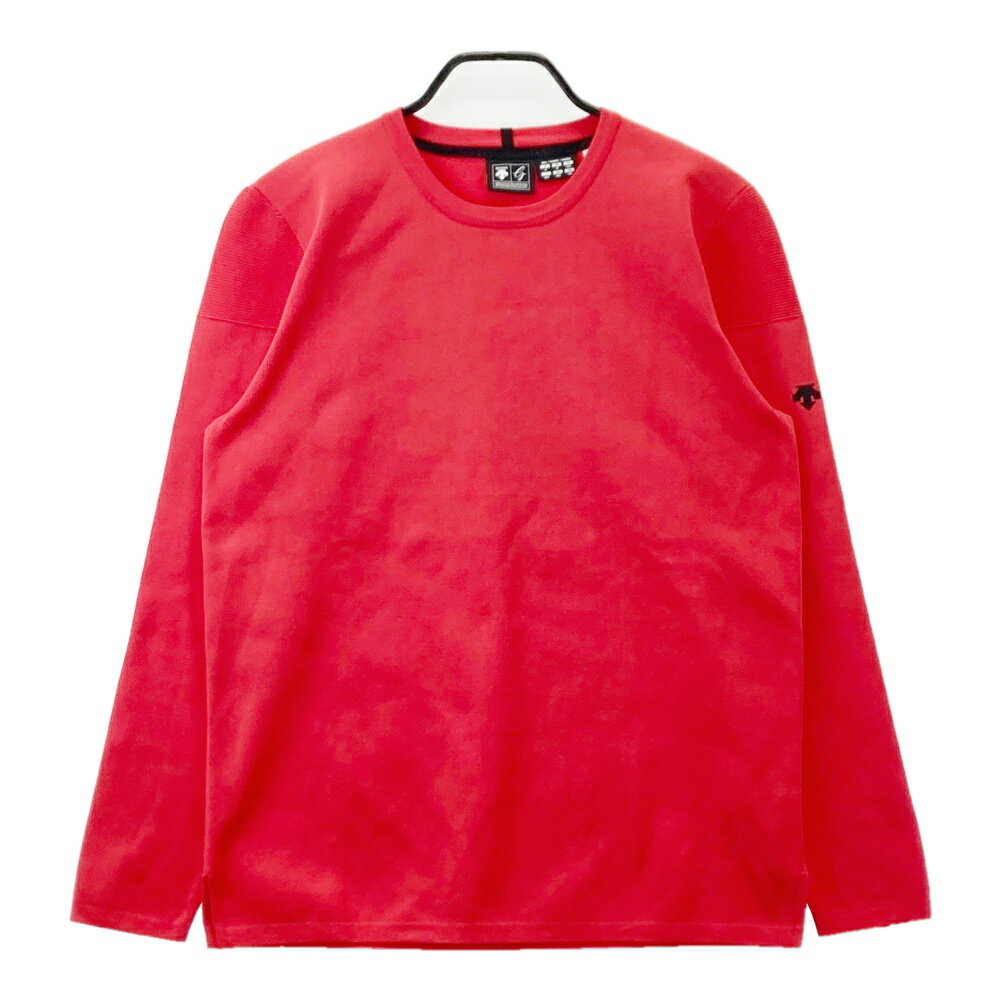 DESCENTE GOLF デサントゴルフ ニット セーター レッド系 O 【中古】ゴルフウェア メンズ