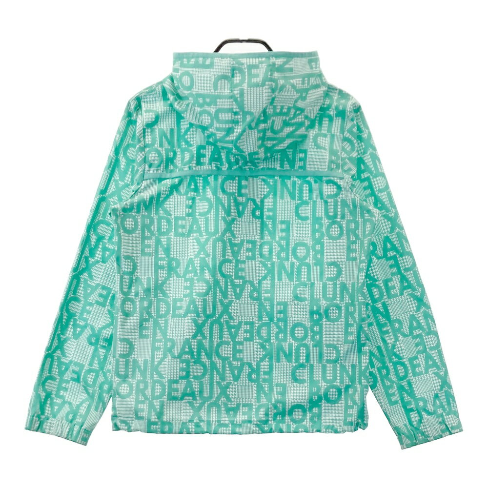 CLUNK クランク フード付 ジップジャケット 総柄 グリーン系 XL 【中古】ゴルフウェア メンズ