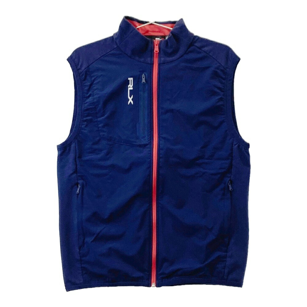 RLX ラルフローレン ジップベスト ネイビー系 S 【中古】ゴルフウェア メンズ