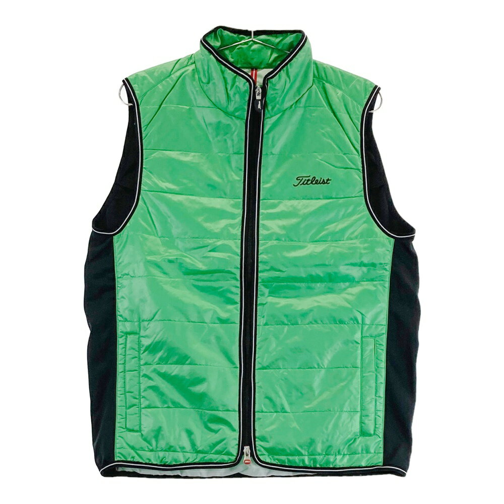 TITLEIST タイトリスト 中綿 ジップベスト グリーン系 M 【中古】ゴルフウェア メンズ