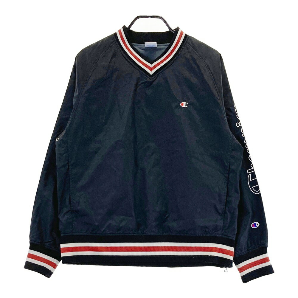 CHAMPION GOLF チャンピオンゴルフ Vネック プルオーバー ブラック系 M 【中古】ゴルフウェア メンズ