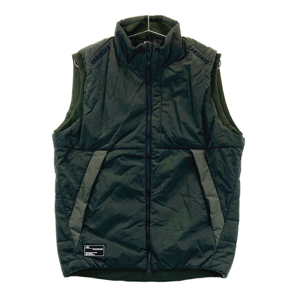 OAKLEY オークリー 中綿ベスト グリーン系 L 【中古】ゴルフウェア メンズ