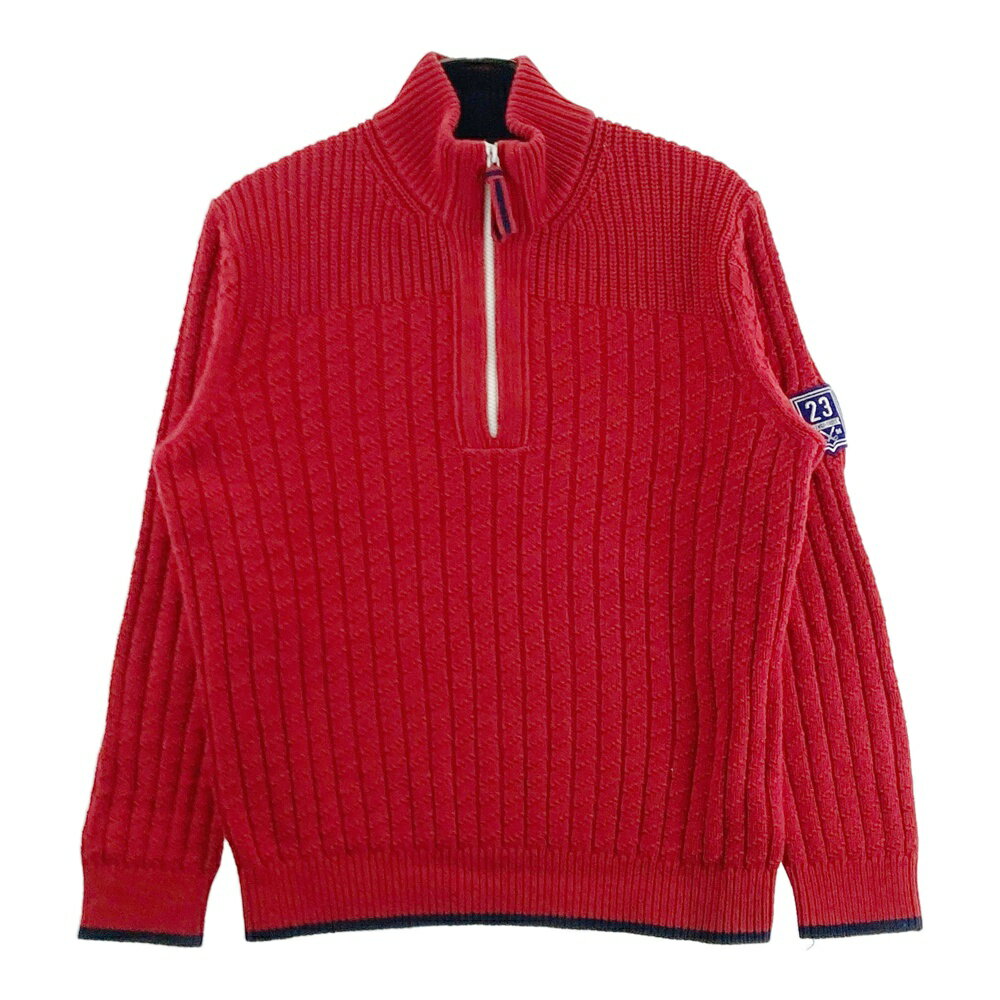 23区 SPORT スポーツ 長袖ニットセーター レッド系 M 【中古】ゴルフウェア メンズ