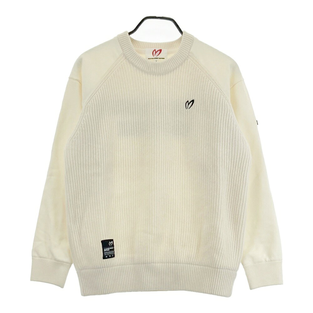 MASTER BUNNY EDITION マスターバニーエディション 裏地付 ウール混 ニットセーター ホワイト系 4 【中..
