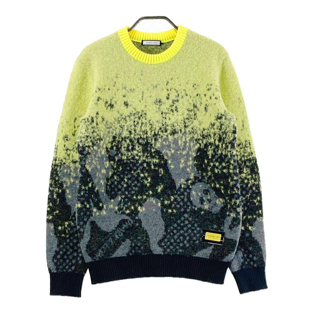 MARK&LONA マークアンドロナ ニット セーター イエロー系 44 【中古】ゴルフウェア メンズ