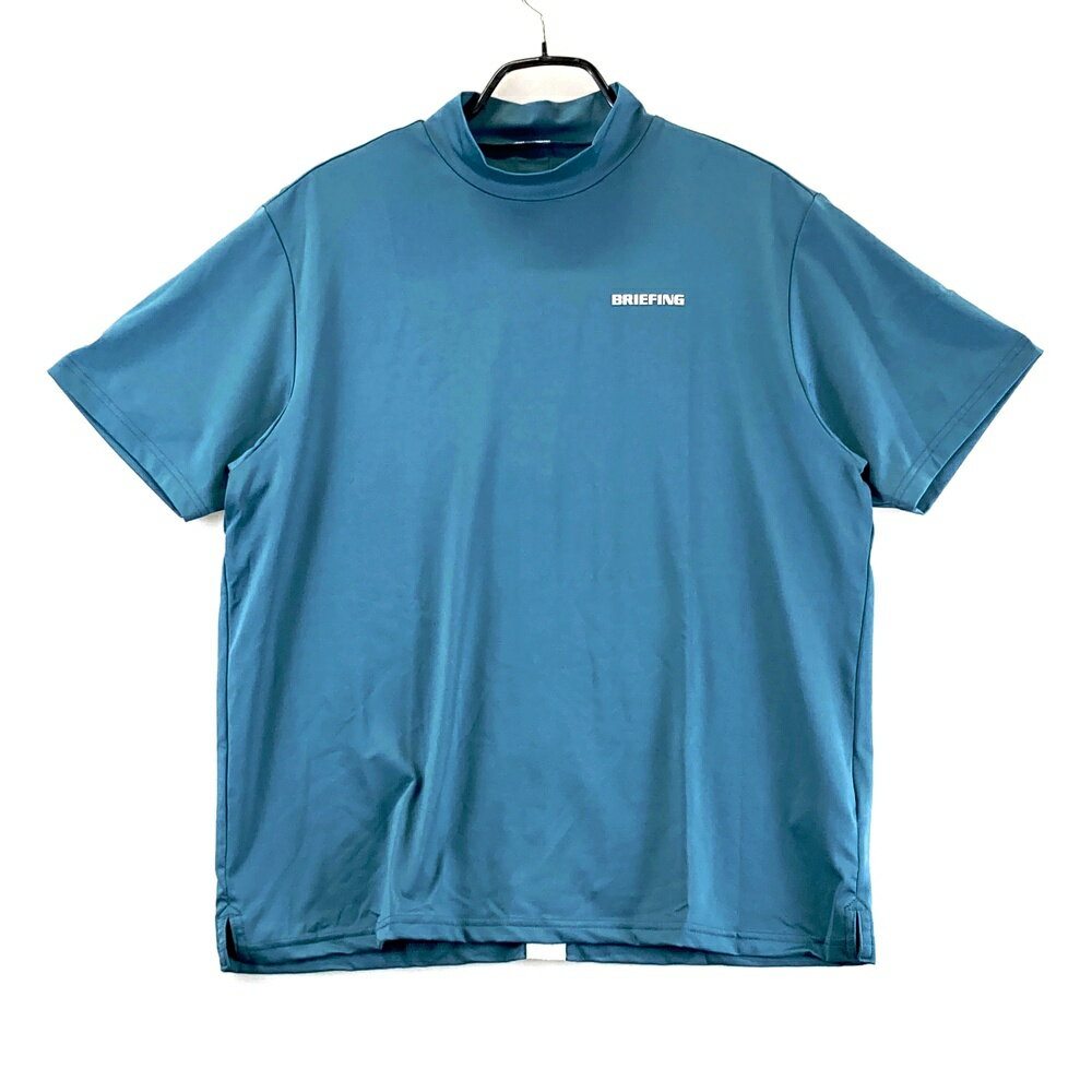 BRIEFING GOLF ブリーフィング 2024年 半袖モックネックTシャツ ブルー系 M 【中古】ゴルフウェア メンズ