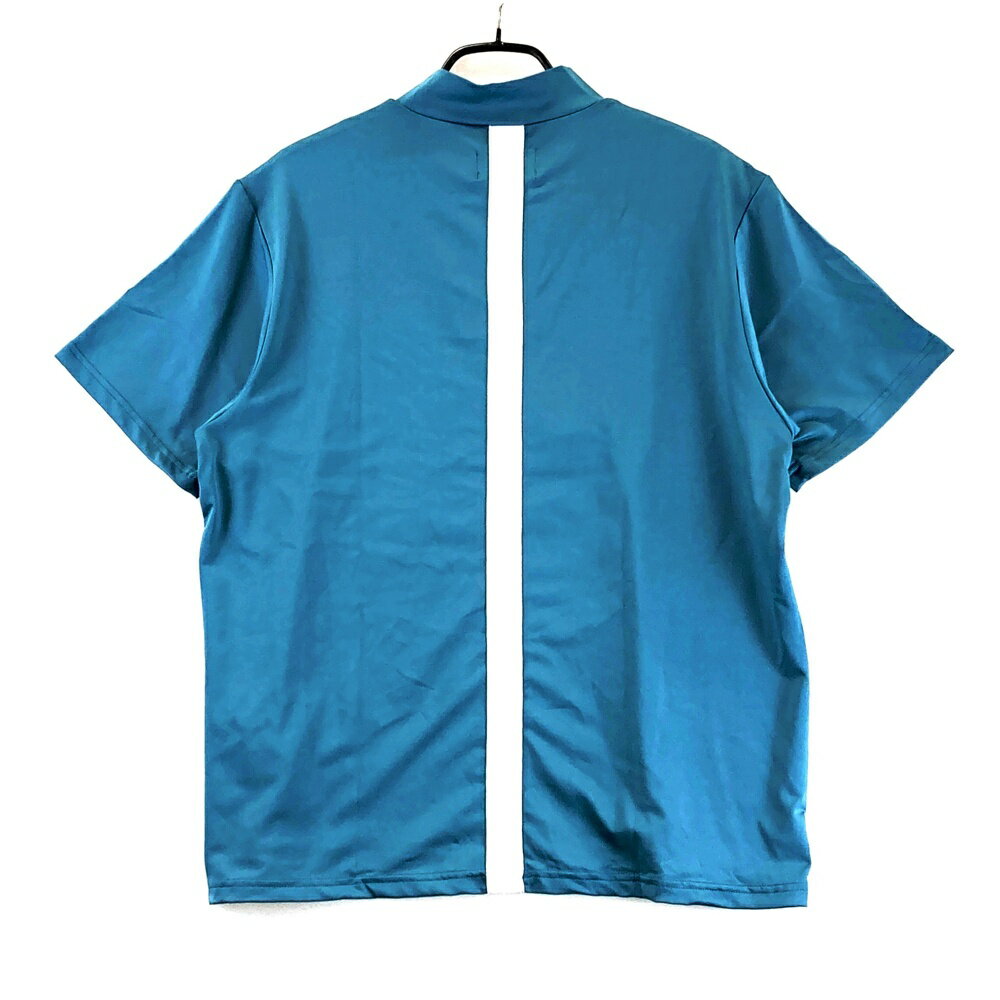 BRIEFING GOLF ブリーフィング 2024年 半袖モックネックTシャツ ブルー系 M 【中古】ゴルフウェア メンズ