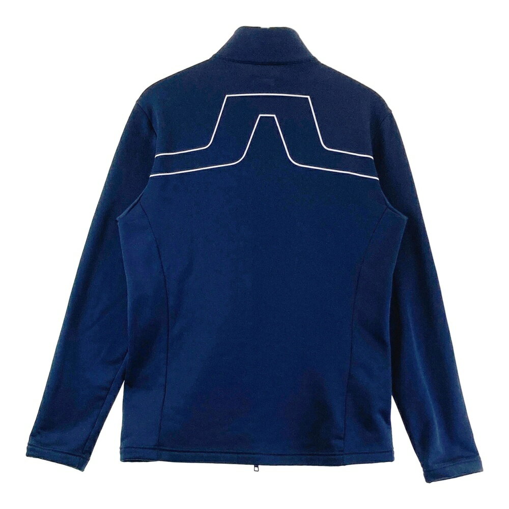 J.LINDEBERG ジェイリンドバーグ 裏起毛 長袖ジップジャケット ネイビー系 M 【中古】ゴルフウェア メンズ