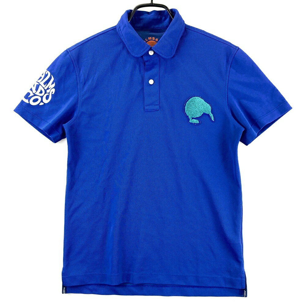 PALMS&CO KIWI&CO 半袖ポロシャツ ブルー系 S 【中古】ゴルフウェア メンズ