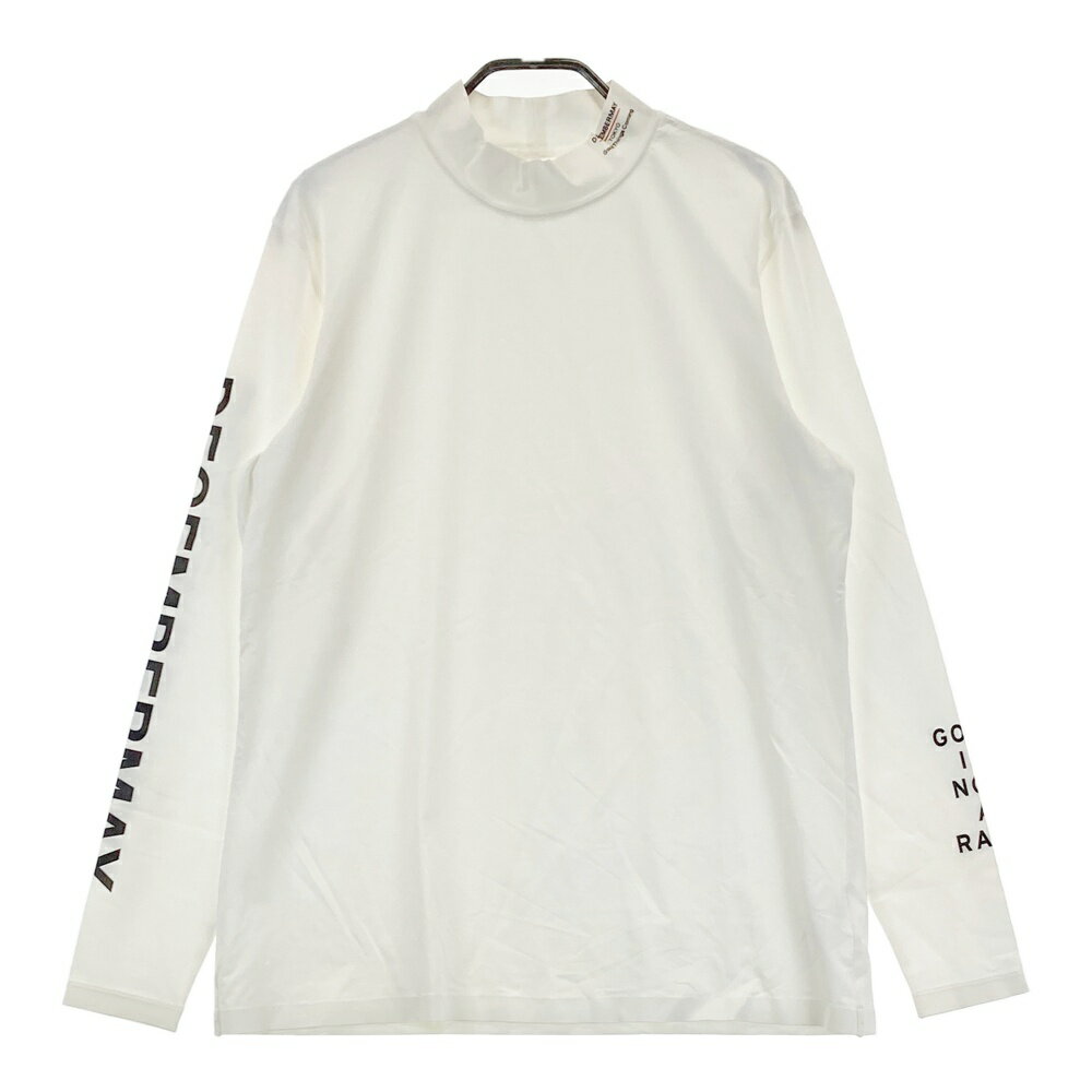 DECEMBERMAY ディセンバーメイ ハイネック長袖インナーTシャツ ホワイト系 L 【中古】ゴルフウェア メンズ