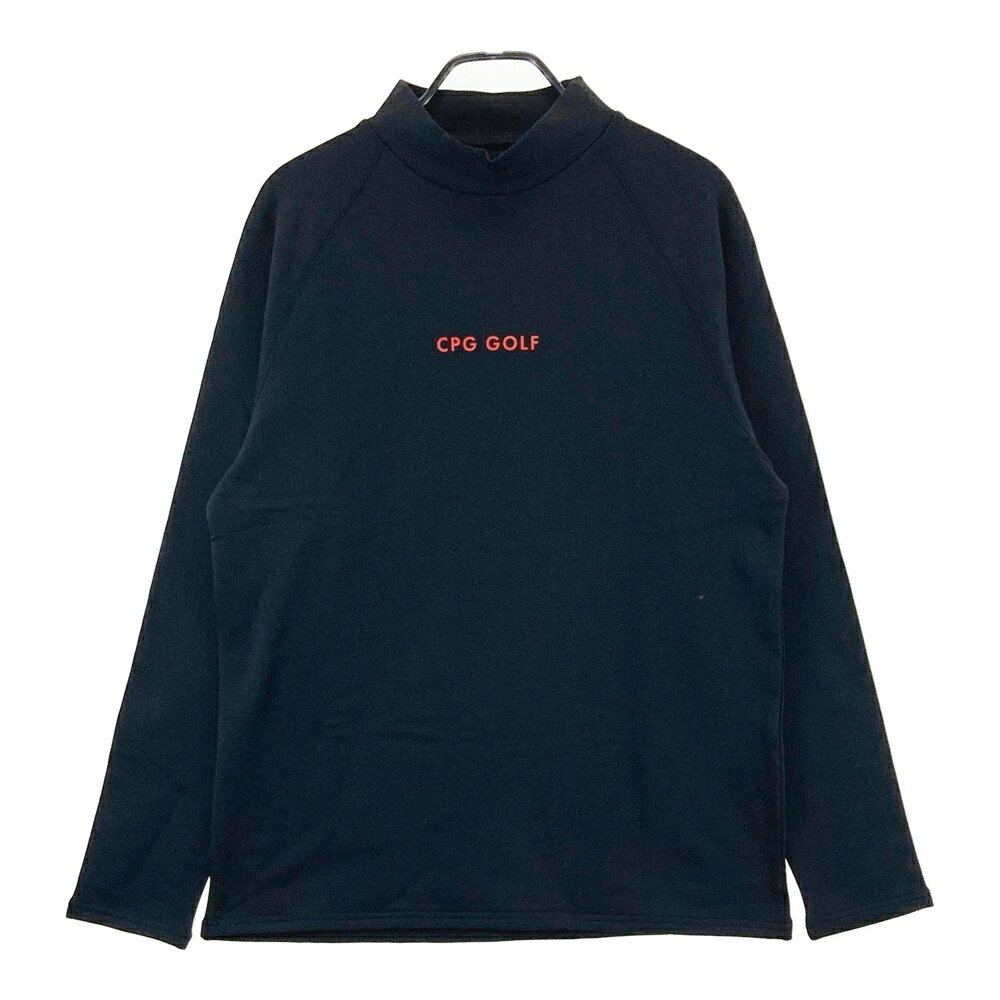 CPG GOLF シーピージーゴルフ 2025年モデル ハイネック 長袖Tシャツ 裏起毛 ブラック系 4 【中古】ゴルフウェア メンズ