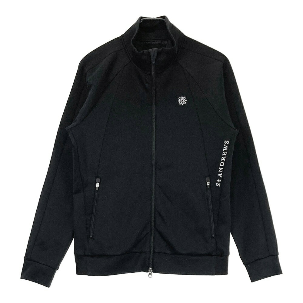 ST ANDREWS セントアンドリュース 長袖ジップジャケット ブラック系 M 【中古】ゴルフウェア メンズ