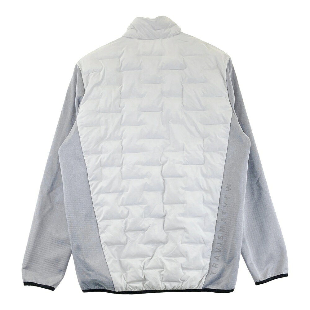 TRAVIS MATHEW トラビスマシュー 中綿切替 ジップジャケット グレー系 M 【中古】ゴルフウェア メンズ