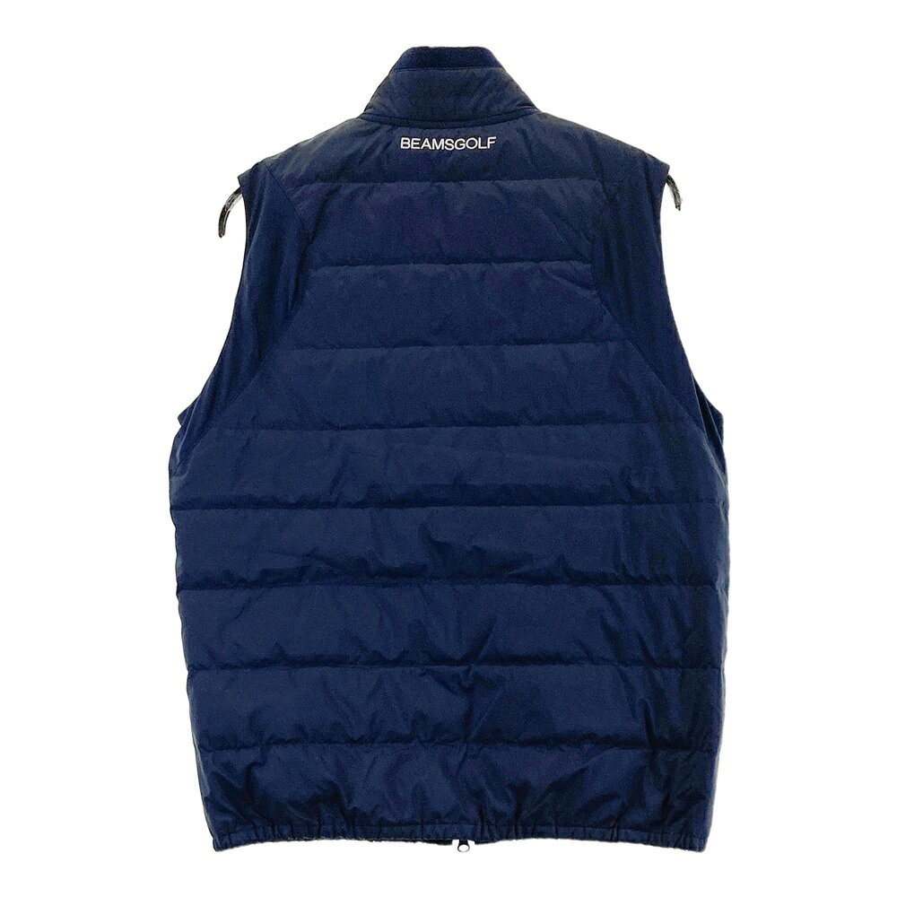BEAMS GOLF ビームスゴルフ ダウンベスト ネイビー系 L 【中古】ゴルフウェア メンズ
