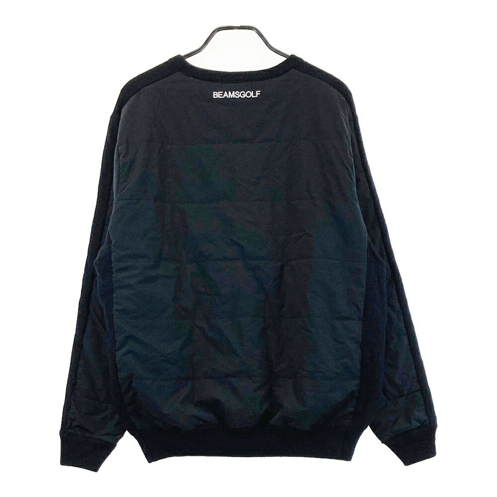 BEAMS GOLF ビームスゴルフ ニット切替 中綿ジャケット ブラック系 XL 【中古】ゴルフウェア メンズ