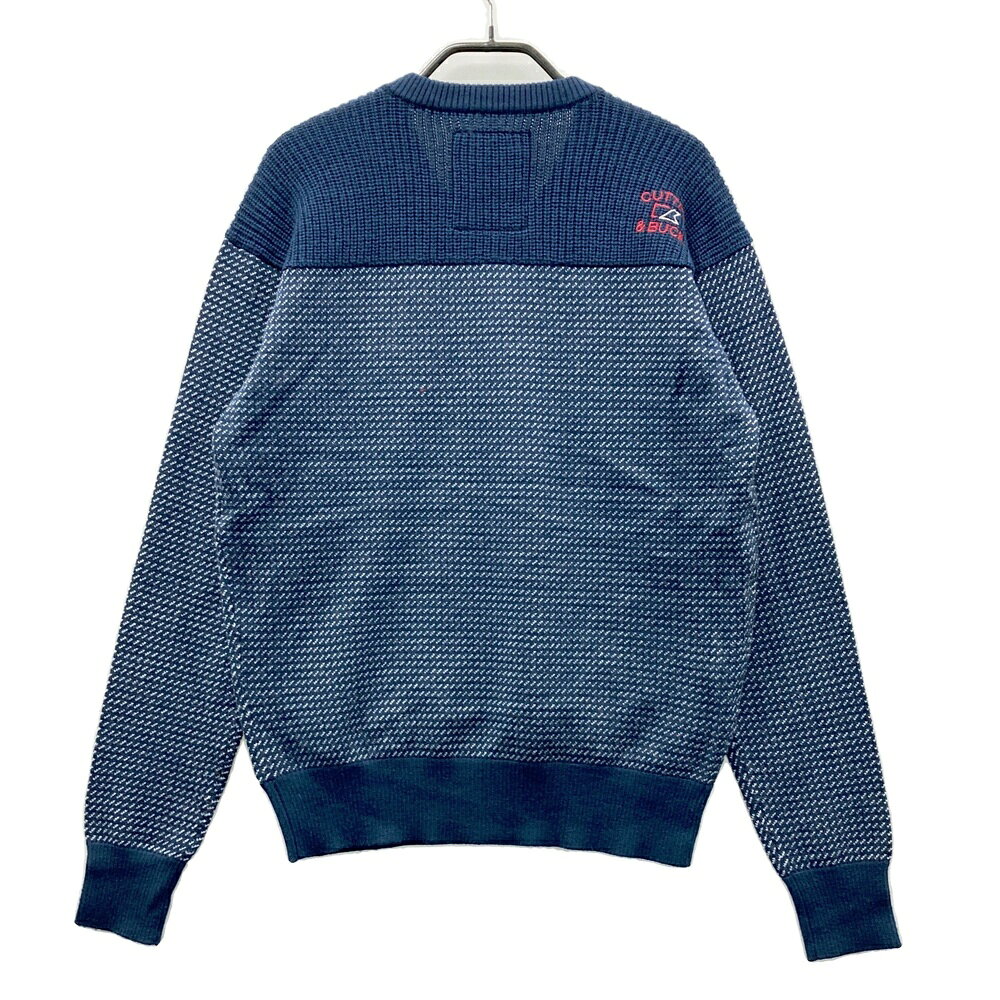中古ゴルフウェア通販STSTのCUTTER&BUCK カッターアンドバック 裏地付 Vネック ニットセーター ネイビー系 M 【中古】ゴルフウェア メンズ｜アングル2