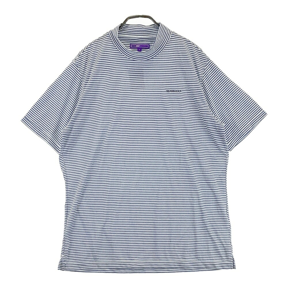 BEAMS GOLF ビームスゴルフ 2026年モデル ハイネック 半袖Tシャツ ボーダー柄 ネイ...