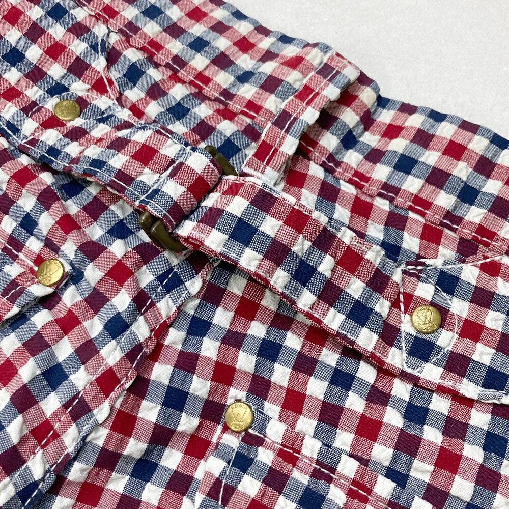 EDWIN GOLF エドウィンゴルフ ハーフパンツ チェック柄 レッド系 M 【中古】ゴルフ...