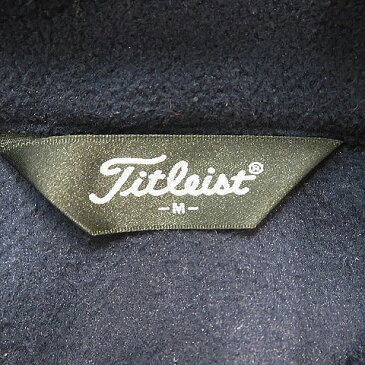 titleist タイトリスト フリースジップベスト ネイビー系 M 【中古】ゴルフウェア メンズ