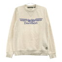 HARLEY DAVIDSON ハーレーダビッドソン 96264-20VM スウェットトレーナー 裏起毛 ベージュ系 S 【中古】バイクウェア メンズ