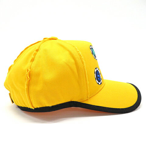 MU SPORTS エムユースポーツ キャップ 刺繍 イエロー系 F 【中古】ゴルフウェア