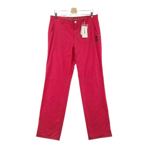 MU SPORTS エムユースポーツ 700V2550 ノータックパンツ レッド系 54 【中古】ゴルフウェア メンズ