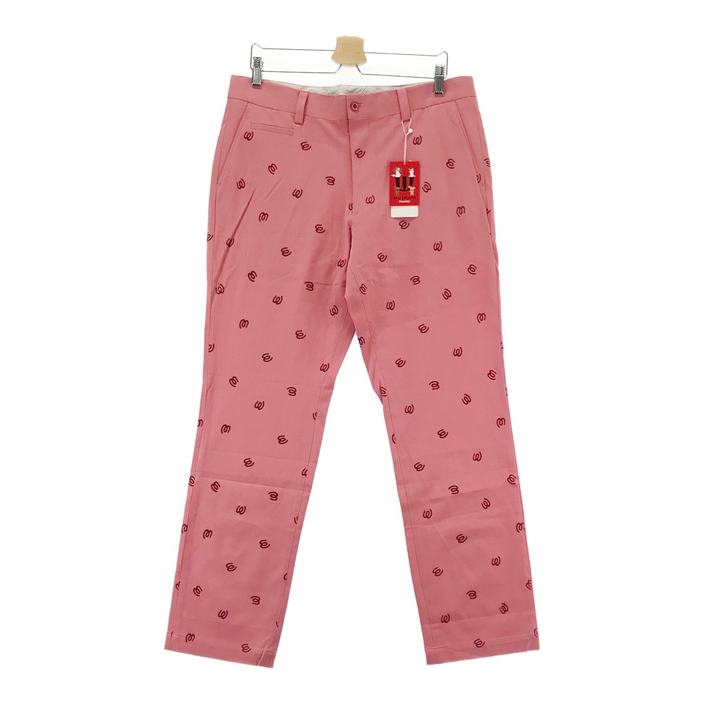 MU SPORTS エムユースポーツ ノータックパンツ ピンク系 56 【中古】ゴルフウェア メンズ