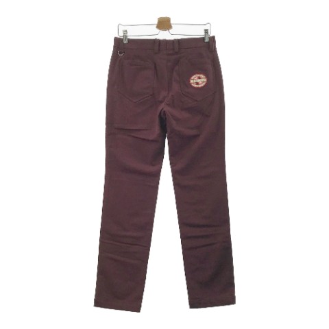 MU SPORTS エムユースポーツ ストレッチパンツ パープル系 48 【中古】ゴルフウェア メンズ