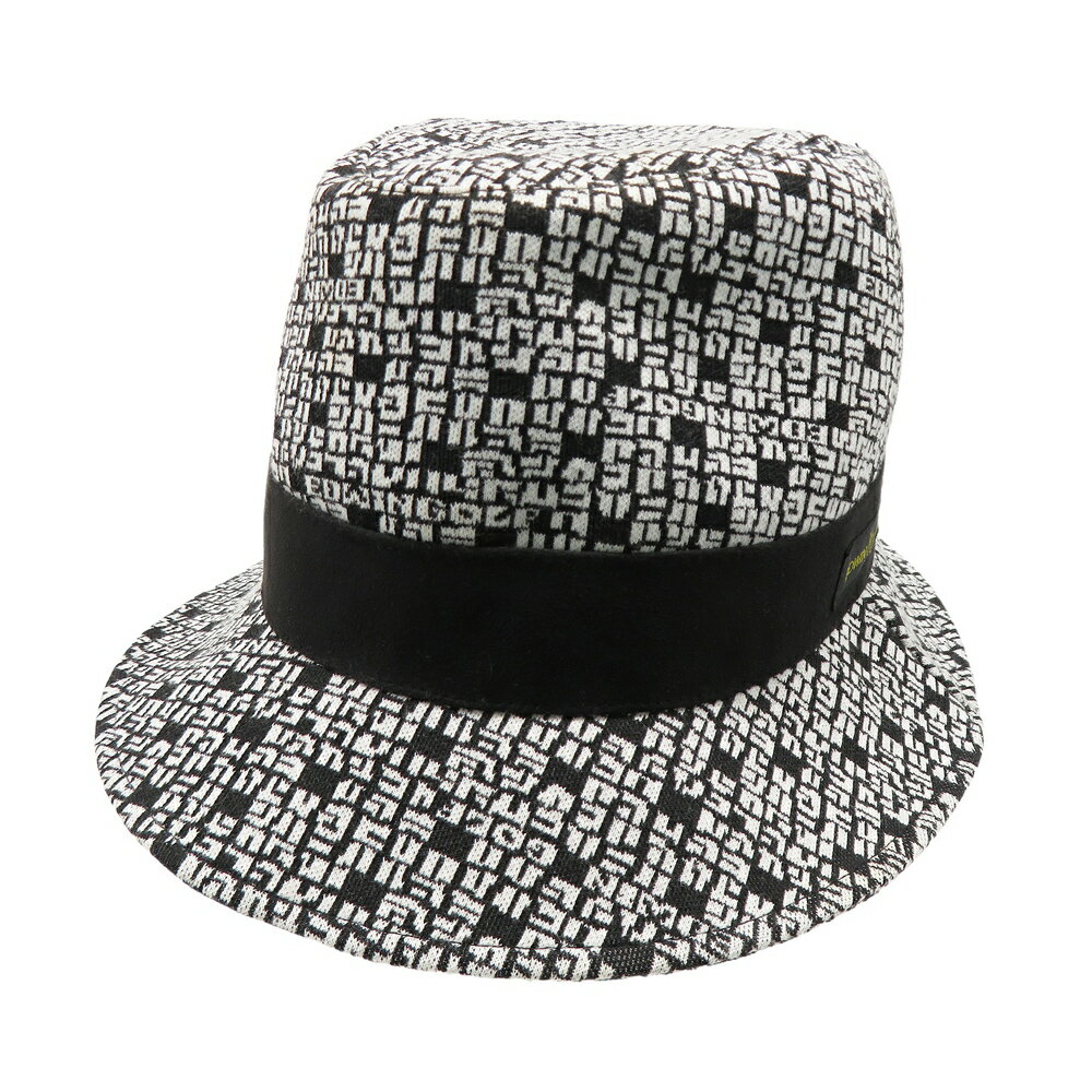 EDWIN GOLF エドウィンゴルフ ハット 総柄 ブラック系 57-60 【中古】ゴルフウェア