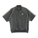 ADIDAS GOLF アディダスゴルフ 中綿 ハーフジップ 半袖ブルゾン ブラック系 L 【中古】ゴルフウェア メンズ その1