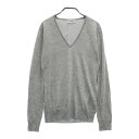 JOHN SMEDLEY ジョンスメドレー Vネック ウールニットセーター グレー系 S 【中古】メンズ