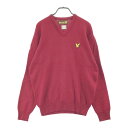 LYLE&SCOTT ライル アンド スコット ウール ニットセーター レッド系 L 【中古】ゴルフウェア メンズ