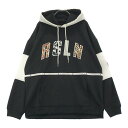 RUSSELUNO ラッセルノ RS-1910601 スウェット パーカー ルチャ アニマルワッペン ブラック系 6 【中古】ゴルフウェア メンズ