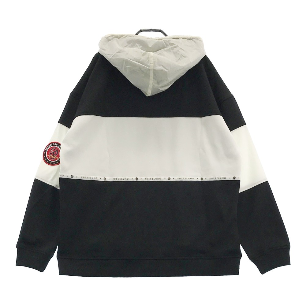 RUSSELUNO ラッセルノ RS-1910601 スウェット パーカー ルチャ アニマルワッペン ブラック系 6 【中古】ゴルフウェア メンズ