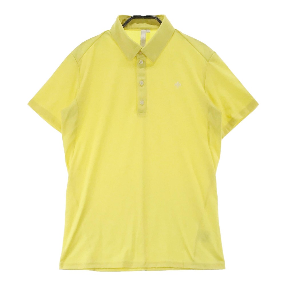 ROCK DUDE(SS)ロックデュード 半袖ポロシャツ ボタンダウン 総柄 イエロー系 02 【中古】ゴルフウェア メンズ