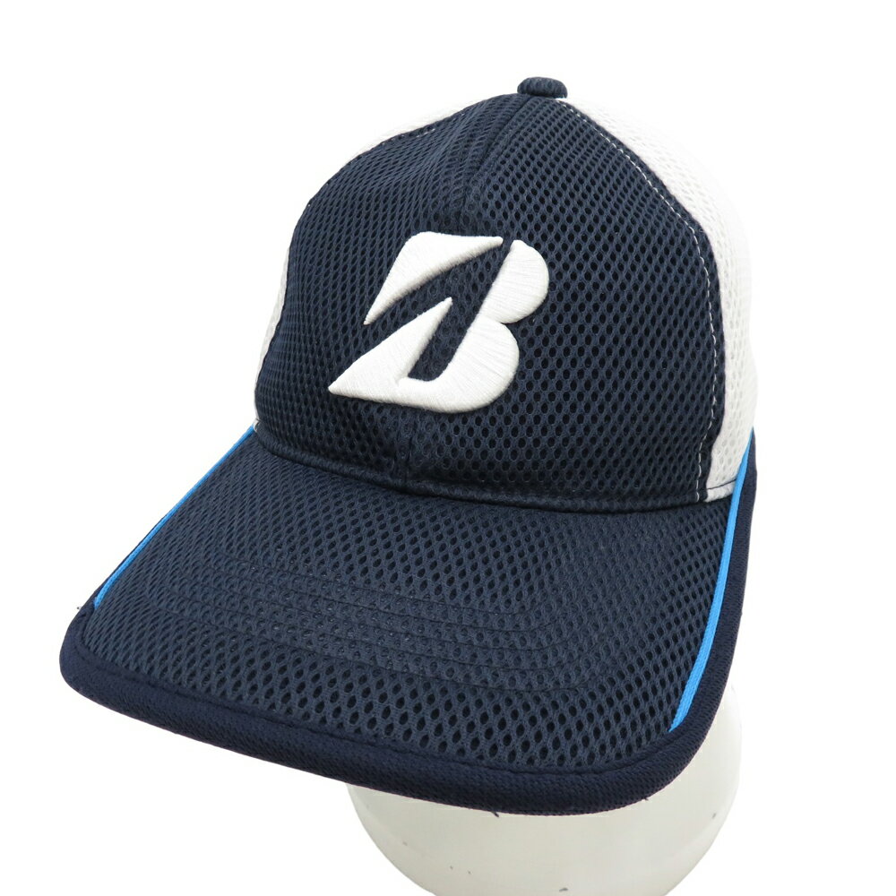 BRIDGESTONE GOLF ブリヂストンゴルフ メッシュキャップ TOUR B ネイビー系 【中古】ゴルフウェア