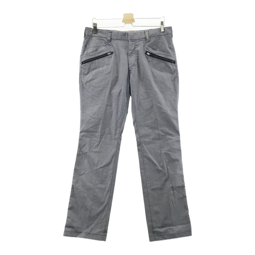 CUTTER&BUCK カッターアンドバック ロングパンツ 格子柄 ネイビー系 【中古】ゴルフウェア メンズ
