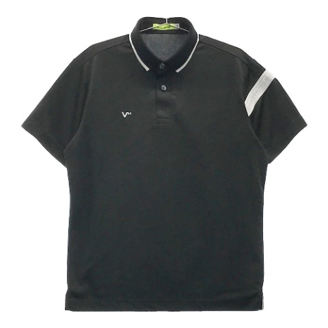 VIVA HEART ビバハート 011-28843 半袖ポロシャツ ブラック系 50 【中古】ゴルフウェア メンズ
